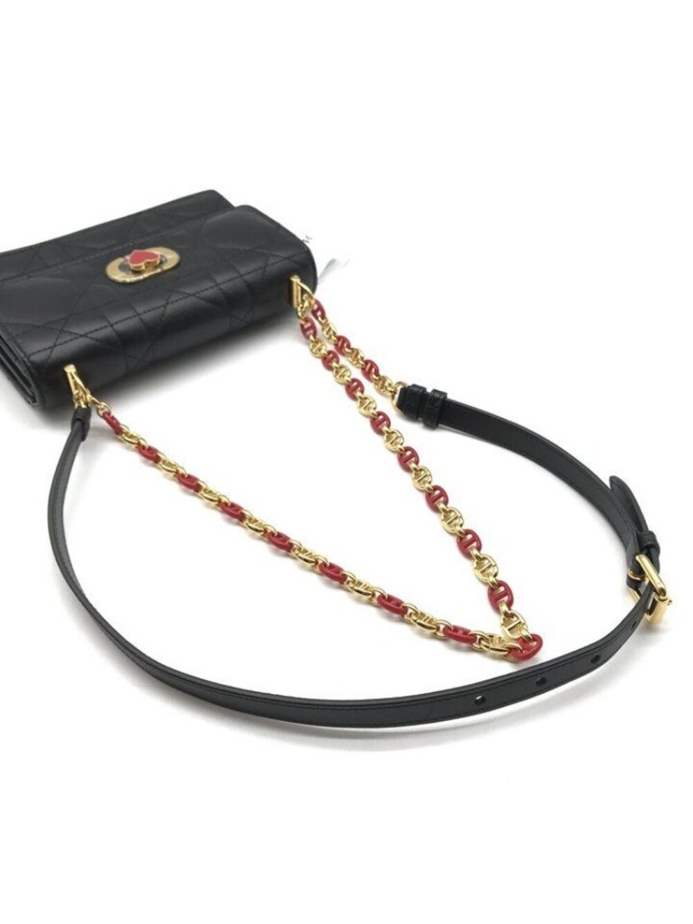 Dior Miss Caro Cannage Heart Motif Chain Shoulder - Picture 7 of 10